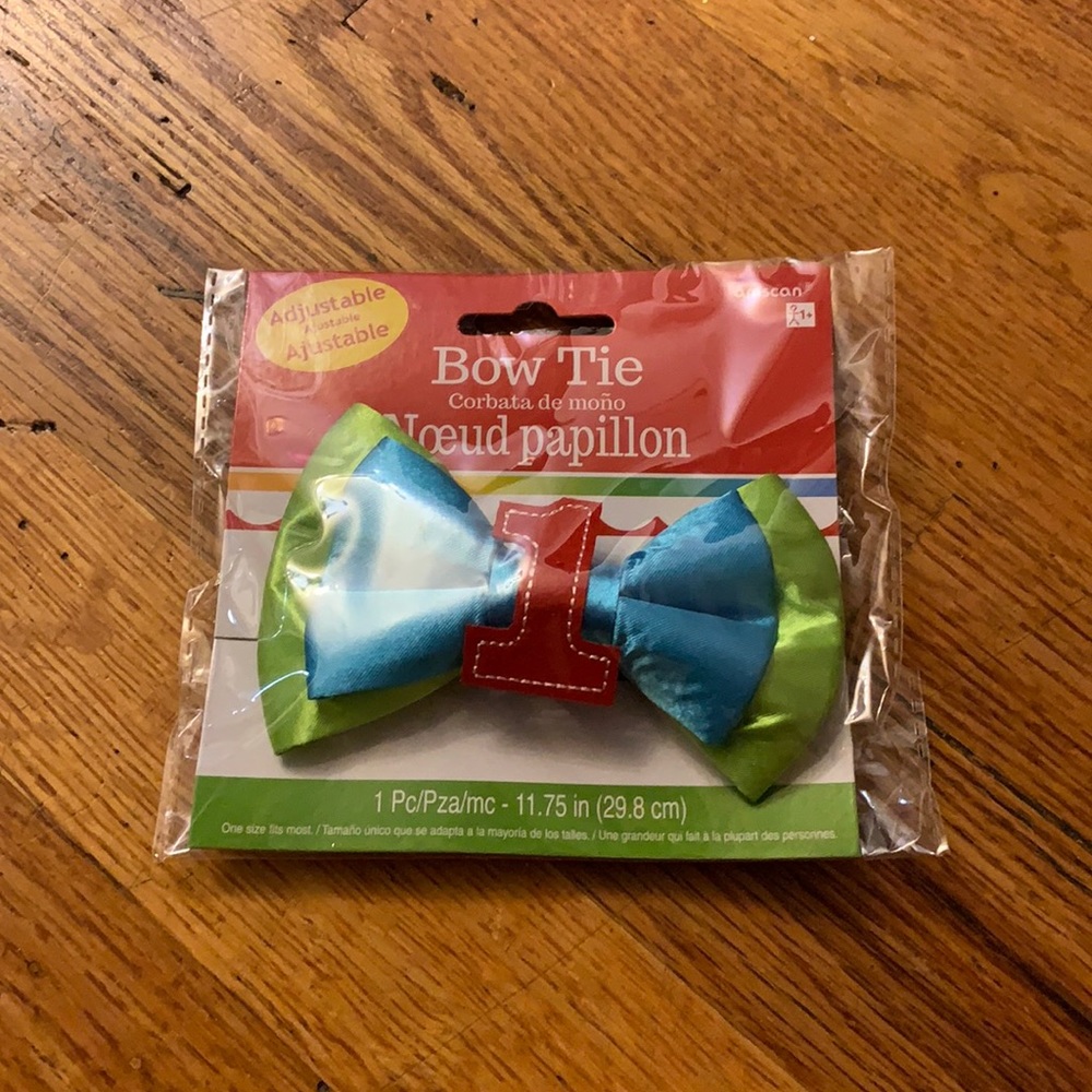 1 year old clip on bow tie